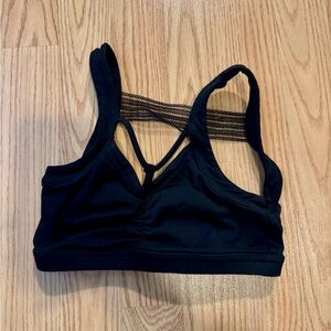 Black Mesh Sports Bra Girl’s Dance wear